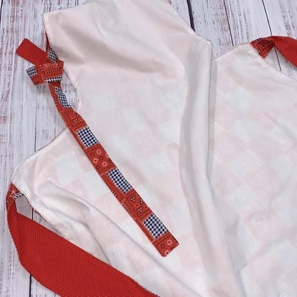 VINTAGE style bandana print apron size small/medium - Picture 7 of 9
